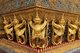 Thailand: Bronze <i>garuda</i> decorate the base of the Ubosot (ordination hall), Wat Phra Kaew (Temple of the Emerald Buddha), Grand Palace, Bangkok
